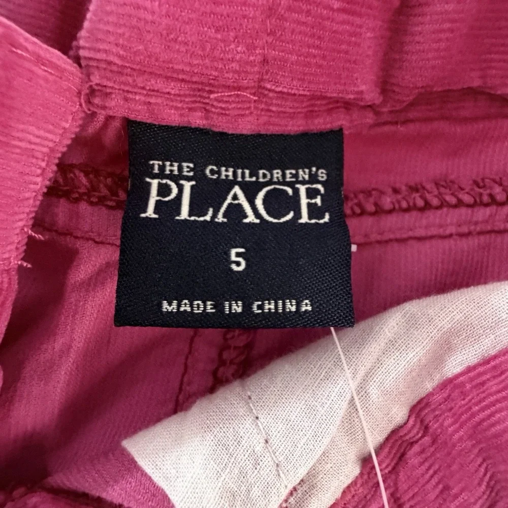 The Children's Place Corduroy Tiered Ruffle Skirt Pink Girls 5 Cowgirl Boho NWT